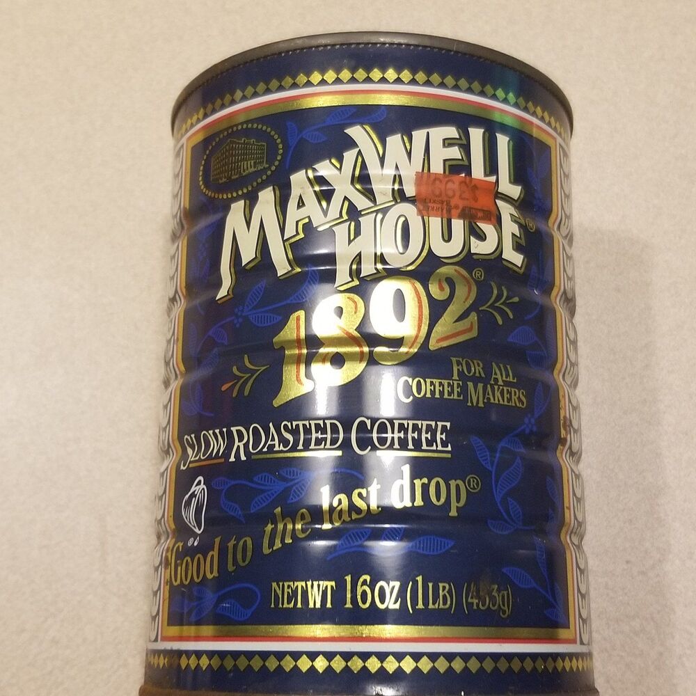 Vintage Maxwell House coffee can no cover